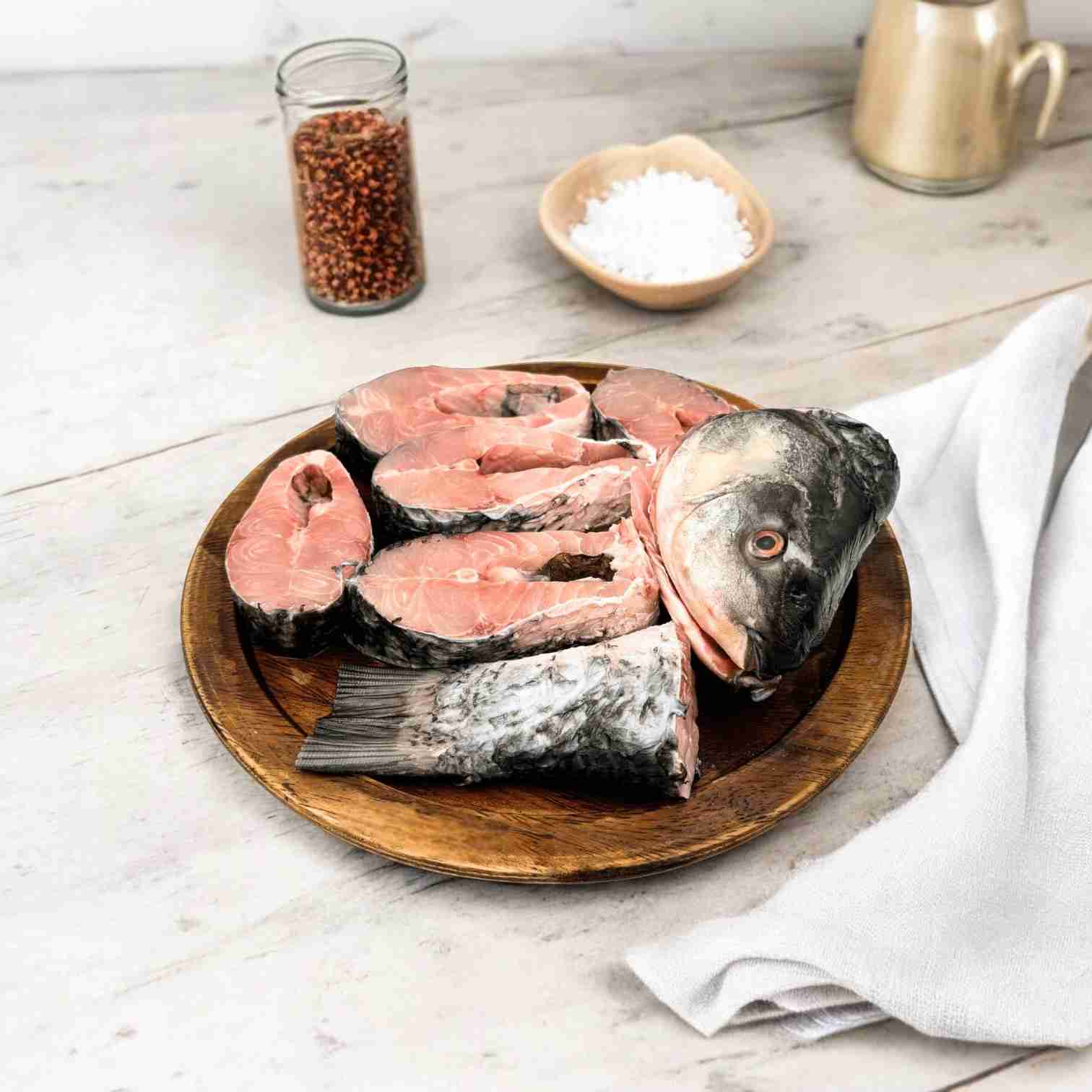 Rohu (Rui) - Whole Fish Cut Into Pieces(1kg - 1.2 kg)